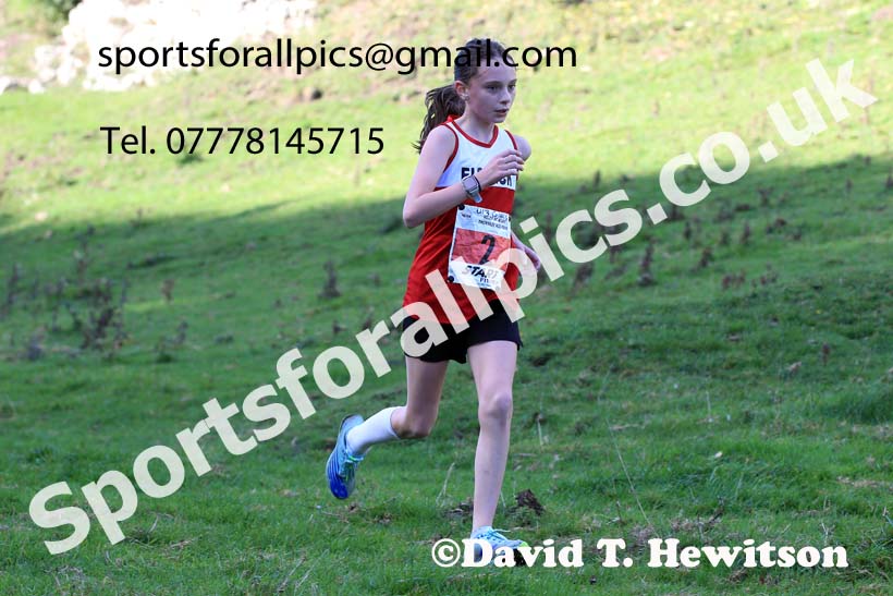 Girls under-13s, 2022 NECAA Cross Country Relays, Thornley Hall Farm, Peterlee, County Durham, October 15th. Photo: David T. Hewitson/Sports for All Pics
